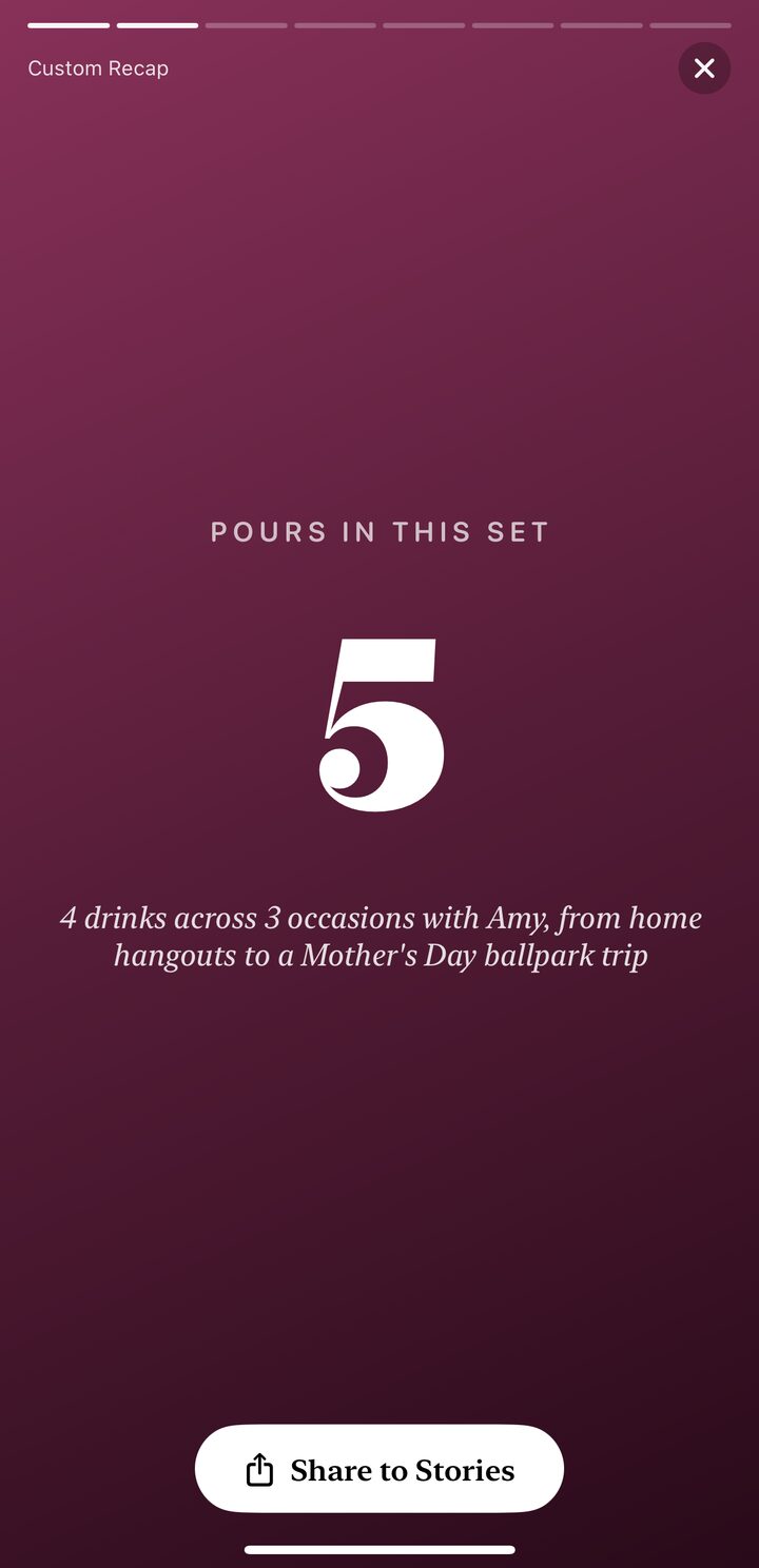 AI recap slide: how many pours are in the set